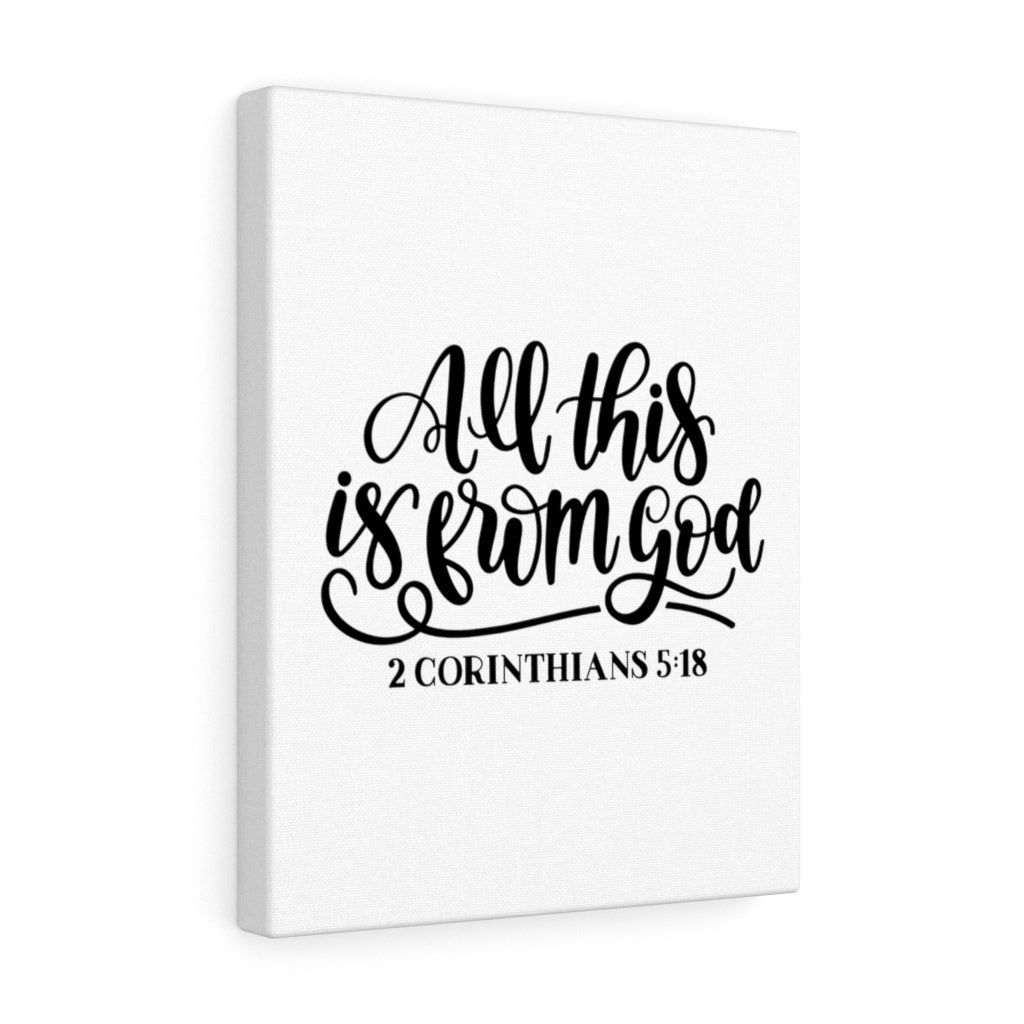 Scripture Walls From God 2 Corinthians 5:18 Bible Verse Canvas Christian Wall Art Ready to Hang Unframed-Express Your Love Gifts