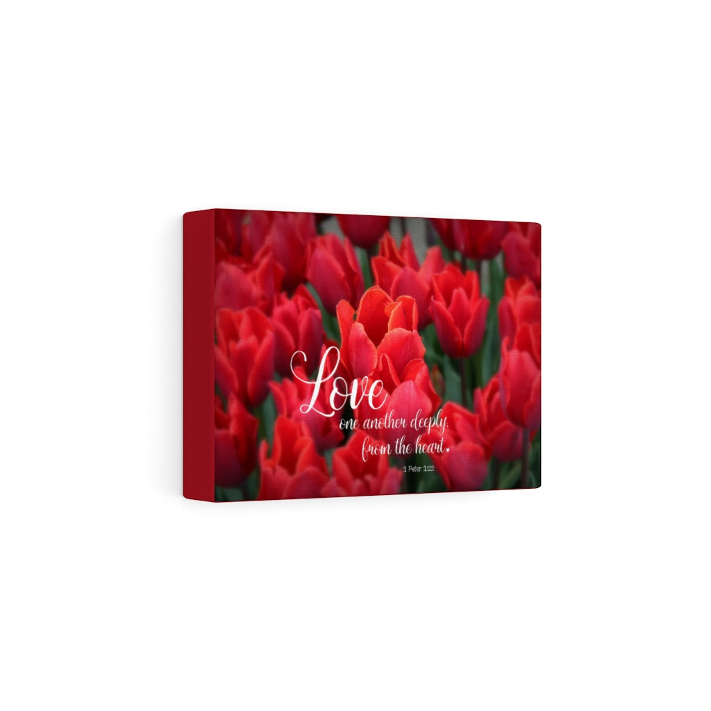 Scripture Walls From The Heart 1 Peter 1:22 Bible Verse Canvas Christian Wall Art Ready to Hang Unframed-Express Your Love Gifts