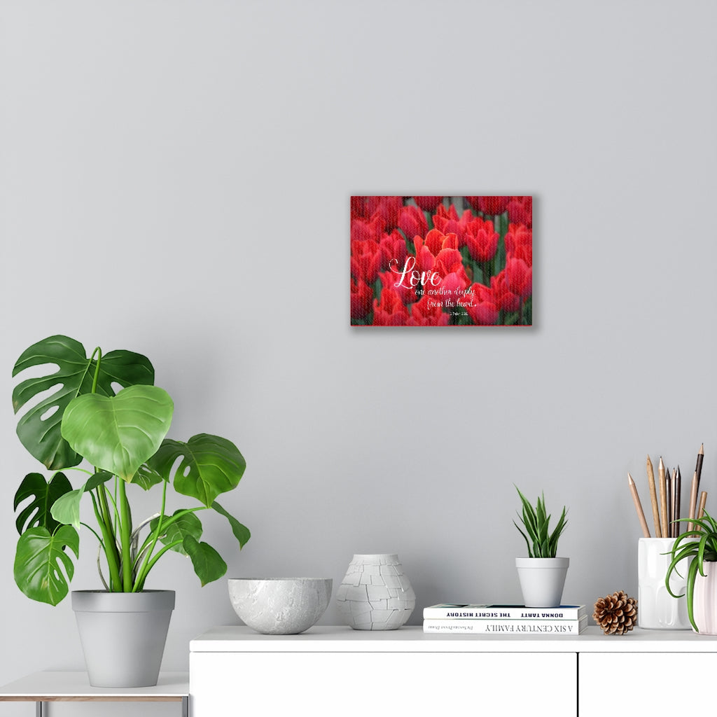 Scripture Walls From The Heart 1 Peter 1:22 Bible Verse Canvas Christian Wall Art Ready to Hang Unframed-Express Your Love Gifts