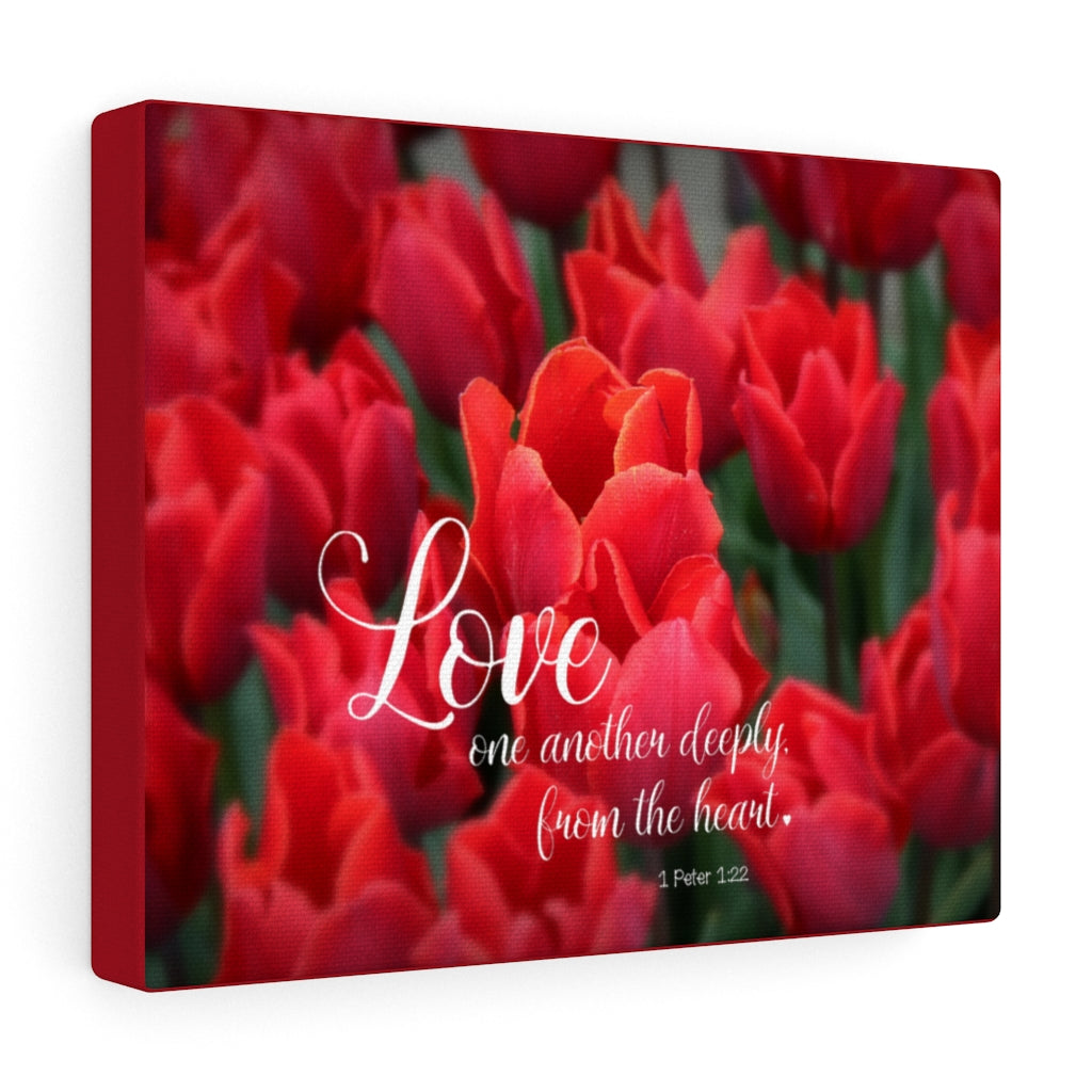 Scripture Walls From The Heart 1 Peter 1:22 Bible Verse Canvas Christian Wall Art Ready to Hang Unframed-Express Your Love Gifts