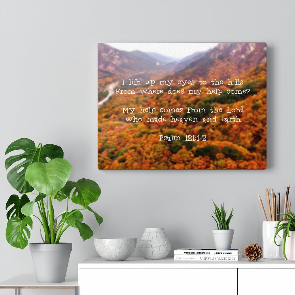 Scripture Walls From The Lord Psalm 121:1-2 Bible Verse Canvas Christian Wall Art Ready to Hang Unframed-Express Your Love Gifts