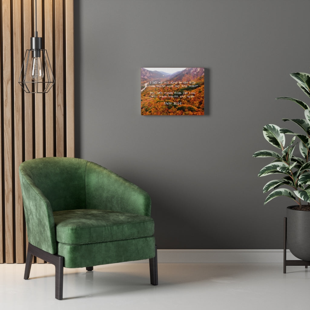 Scripture Walls From The Lord Psalm 121:1-2 Bible Verse Canvas Christian Wall Art Ready to Hang Unframed-Express Your Love Gifts