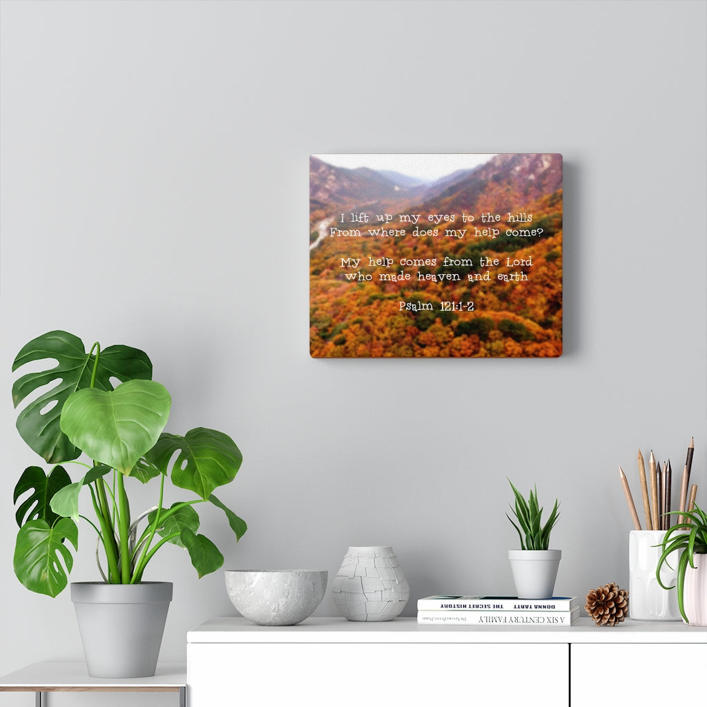 Scripture Walls From The Lord Psalm 121:1-2 Bible Verse Canvas Christian Wall Art Ready to Hang Unframed-Express Your Love Gifts