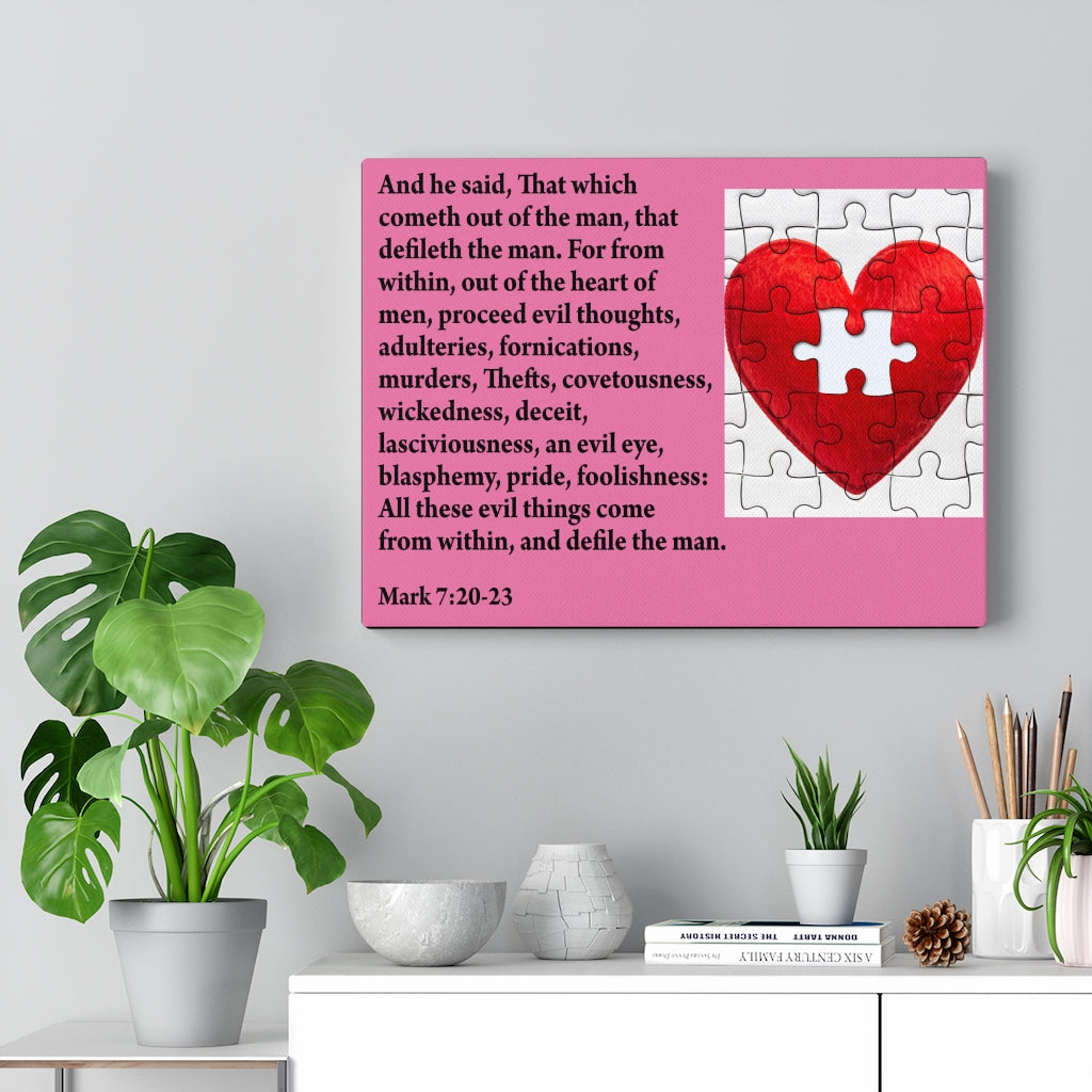 Scripture Walls From Within Mark 7:20-23 Christian Home Decor Bible Art Unframed-Express Your Love Gifts