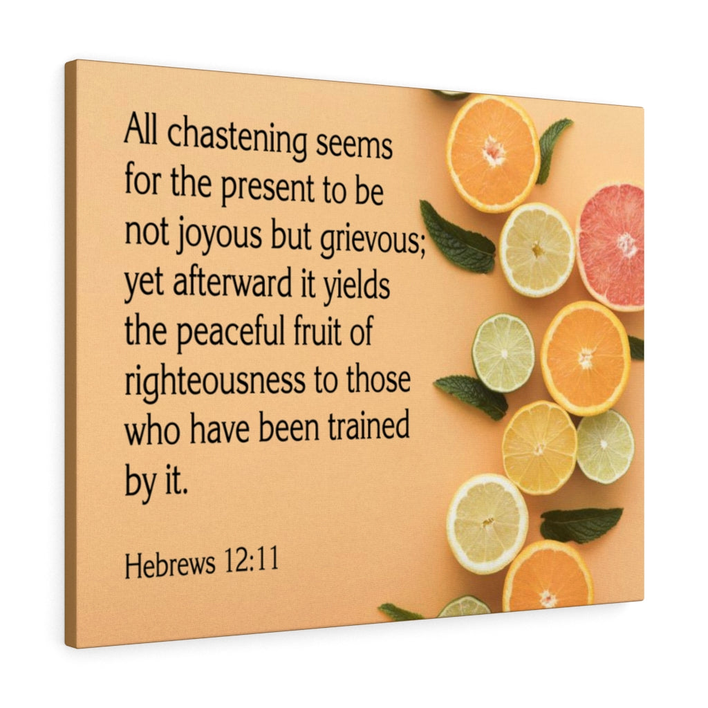 Scripture Walls Fruit of Righteousness Hebrews 12:11 Wall Art Christian Home Decor Unframed-Express Your Love Gifts