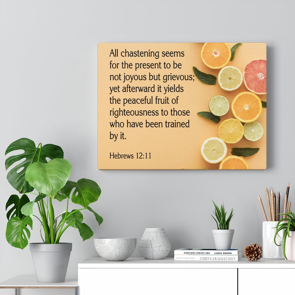Scripture Walls Fruit of Righteousness Hebrews 12:11 Wall Art Christian Home Decor Unframed-Express Your Love Gifts