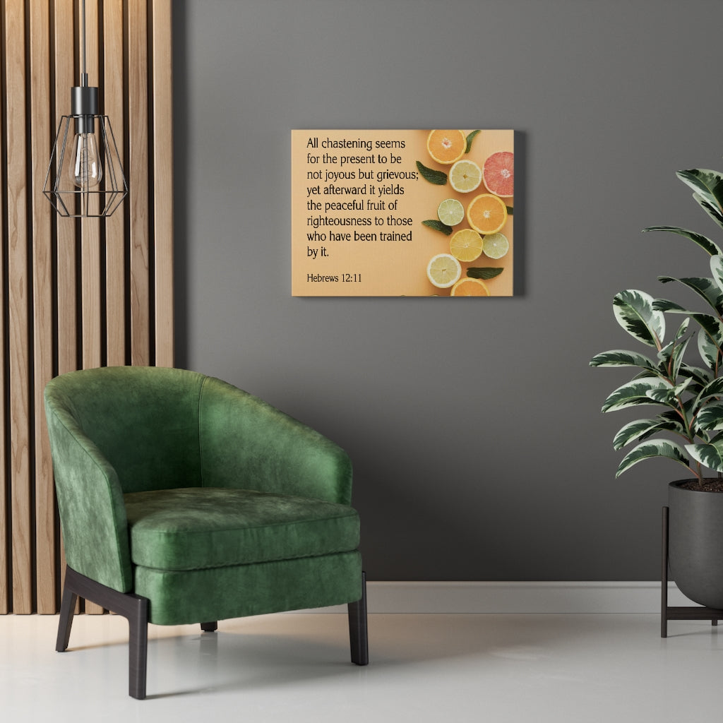 Scripture Walls Fruit of Righteousness Hebrews 12:11 Wall Art Christian Home Decor Unframed-Express Your Love Gifts