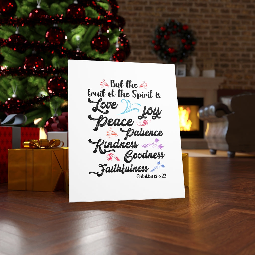 Scripture Walls Fruit Of The Spirit Galatians 5:22 Bible Verse Canvas Christian Wall Art Ready to Hang Unframed-Express Your Love Gifts