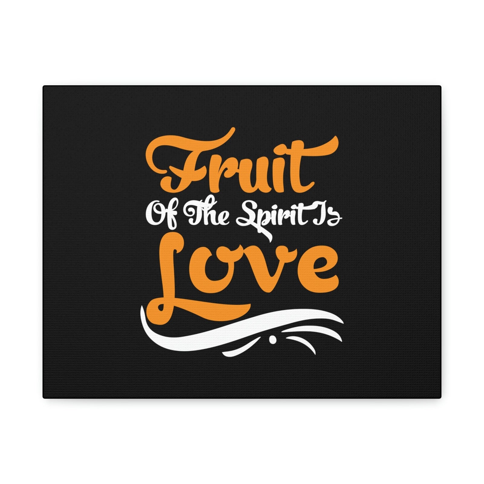 Scripture Walls Fruit Of The Spirit Galatians 5:22 Orange Christian Wall Art Bible Verse Print Ready to Hang Unframed-Express Your Love Gifts