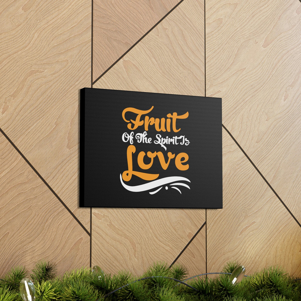 Scripture Walls Fruit Of The Spirit Galatians 5:22 Orange Christian Wall Art Bible Verse Print Ready to Hang Unframed-Express Your Love Gifts