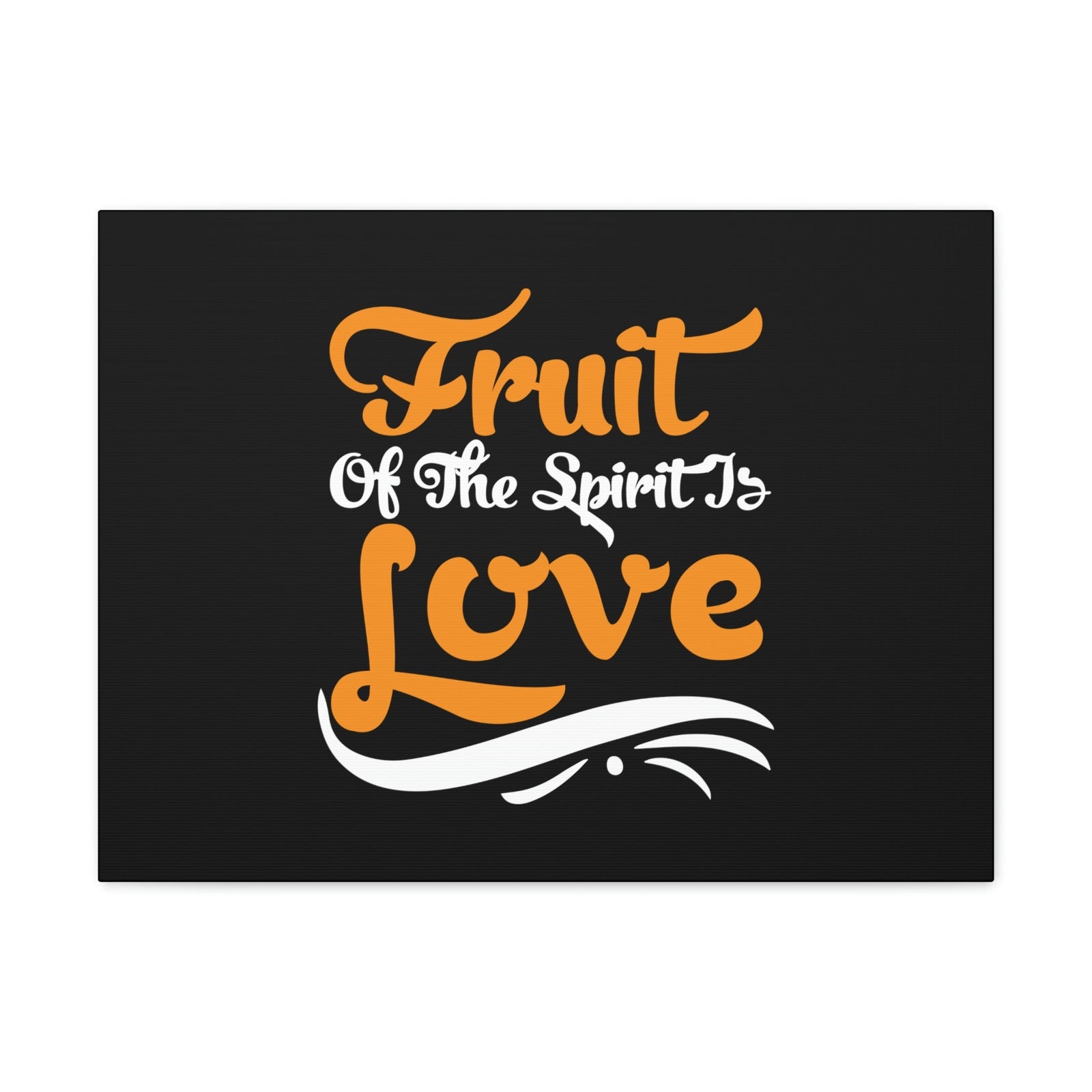 Scripture Walls Fruit Of The Spirit Galatians 5:22 Orange Christian Wall Art Bible Verse Print Ready to Hang Unframed-Express Your Love Gifts
