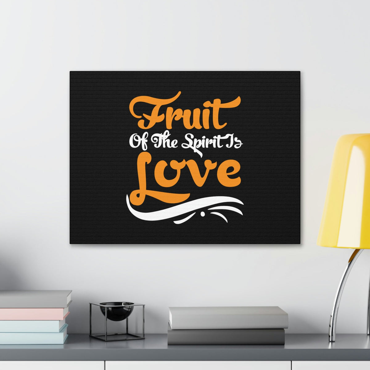 Scripture Walls Fruit Of The Spirit Galatians 5:22 Orange Christian Wall Art Bible Verse Print Ready to Hang Unframed-Express Your Love Gifts