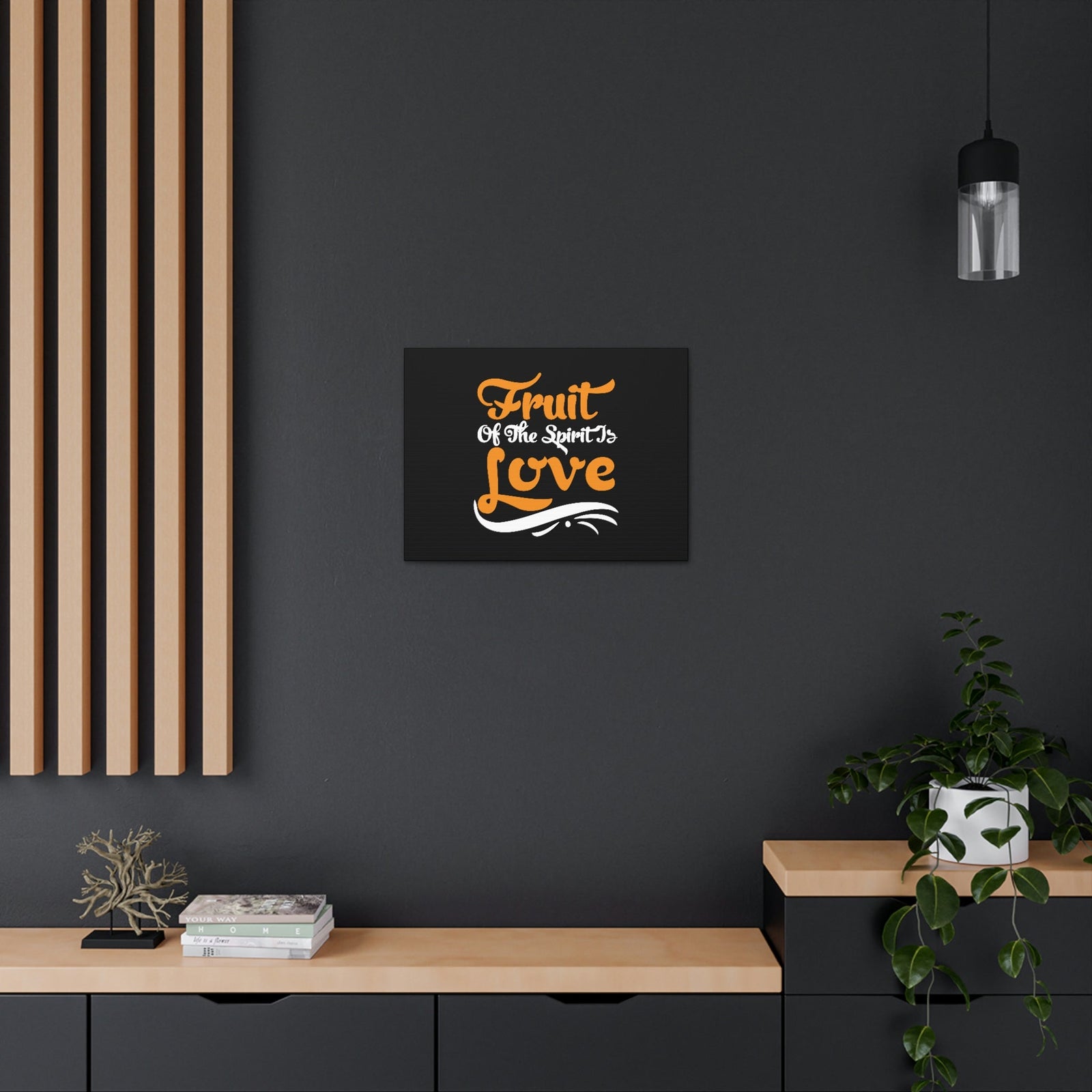 Scripture Walls Fruit Of The Spirit Galatians 5:22 Orange Christian Wall Art Bible Verse Print Ready to Hang Unframed-Express Your Love Gifts
