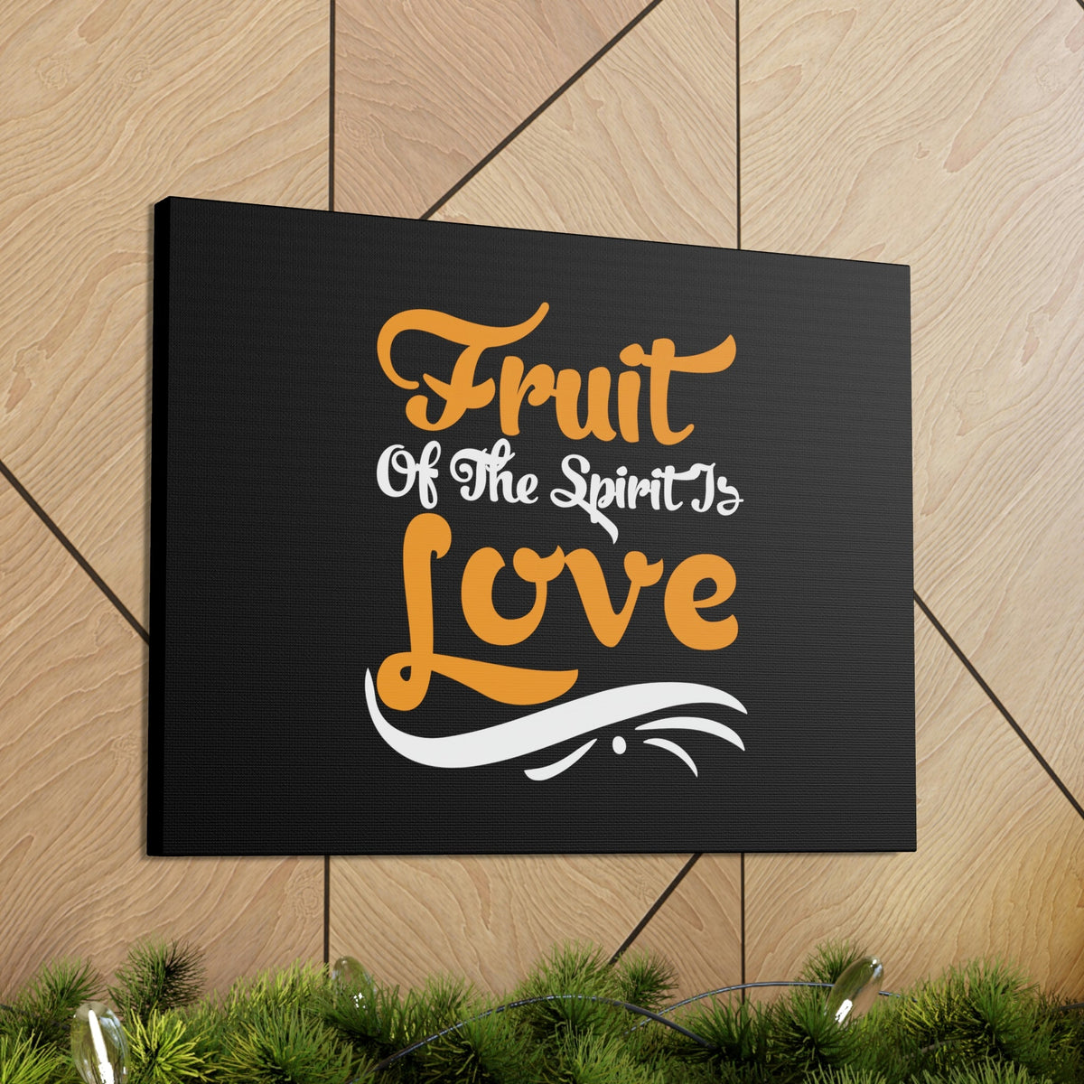 Scripture Walls Fruit Of The Spirit Galatians 5:22 Orange Christian Wall Art Bible Verse Print Ready to Hang Unframed-Express Your Love Gifts