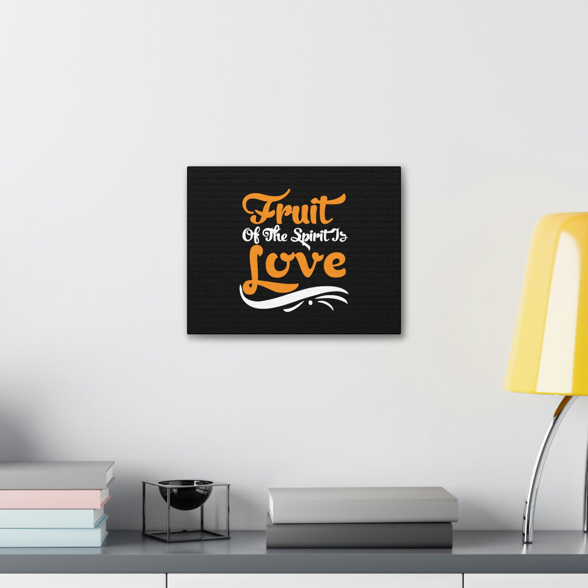 Scripture Walls Fruit Of The Spirit Galatians 5:22 Orange Christian Wall Art Bible Verse Print Ready to Hang Unframed-Express Your Love Gifts