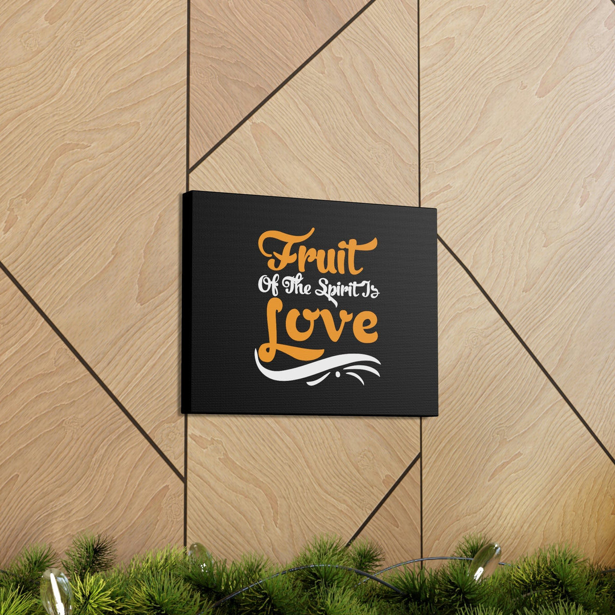 Scripture Walls Fruit Of The Spirit Galatians 5:22 Orange Christian Wall Art Bible Verse Print Ready to Hang Unframed-Express Your Love Gifts