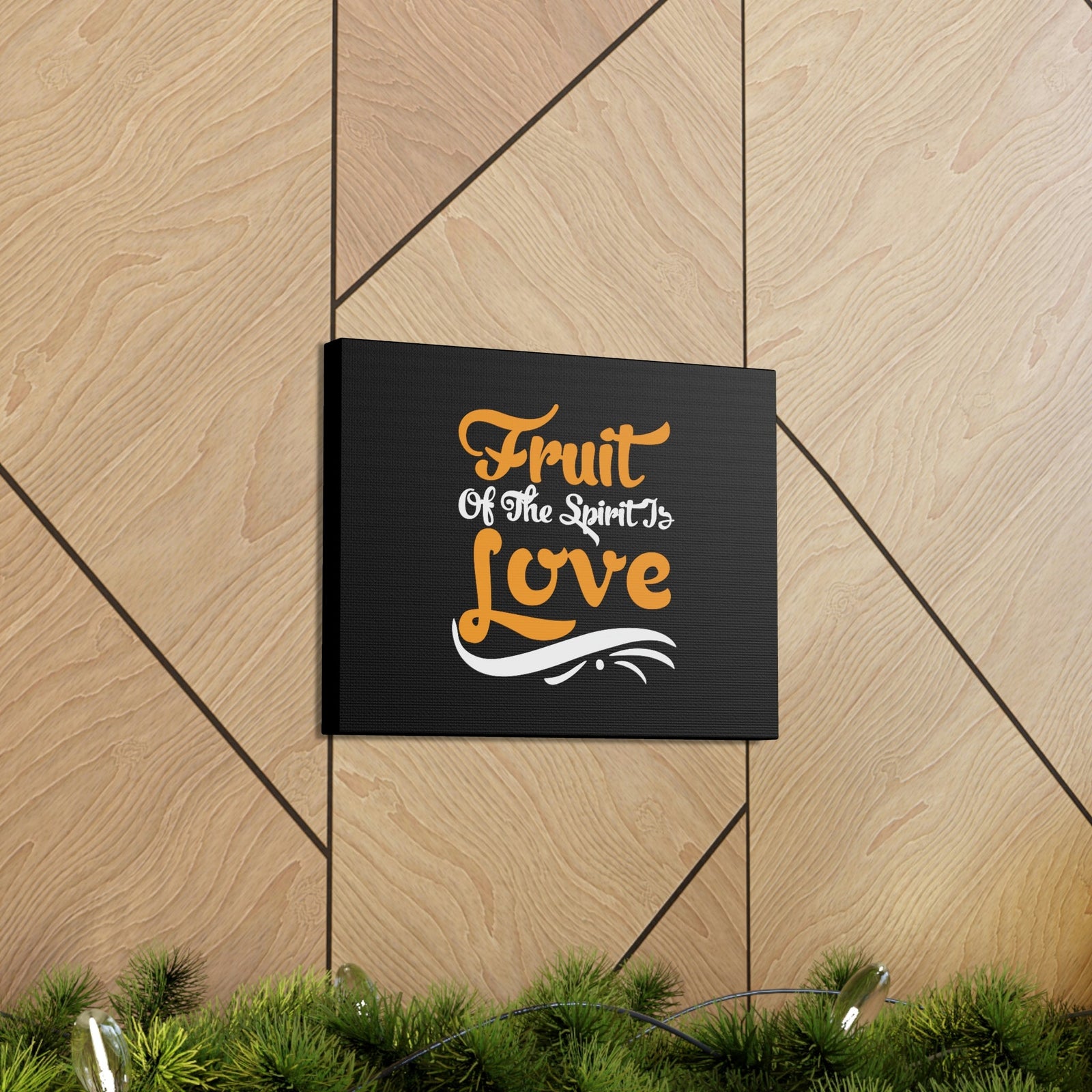 Scripture Walls Fruit Of The Spirit Galatians 5:22 Orange Christian Wall Art Bible Verse Print Ready to Hang Unframed-Express Your Love Gifts