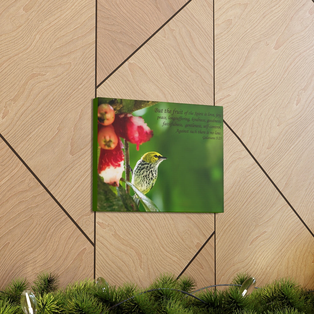 Scripture Walls Fruit Of The Spirit Galatians 5:25 Bible Verse Canvas Christian Wall Art Ready to Hang Unframed-Express Your Love Gifts