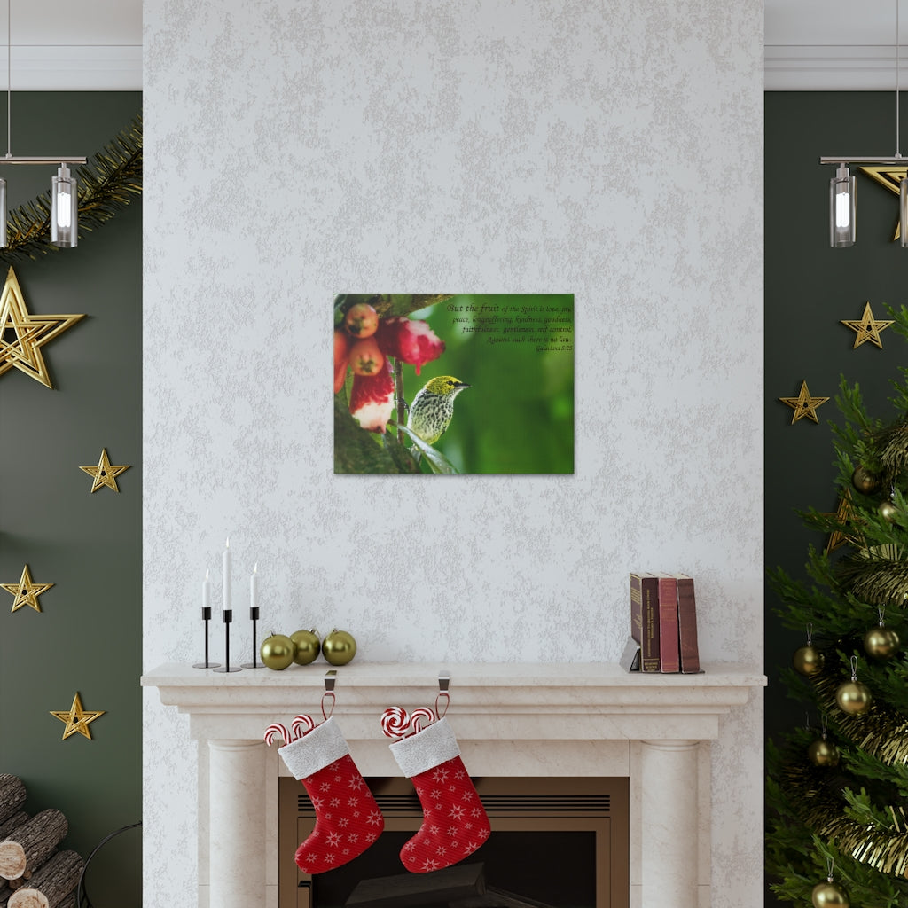 Scripture Walls Fruit Of The Spirit Galatians 5:25 Bible Verse Canvas Christian Wall Art Ready to Hang Unframed-Express Your Love Gifts