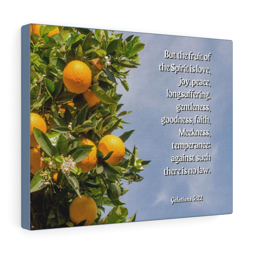 Scripture Walls Fruit Of The Spirit Is Love Galatians 5:22 Bible Verse Canvas Christian Wall Art Ready to Hang Unframed-Express Your Love Gifts