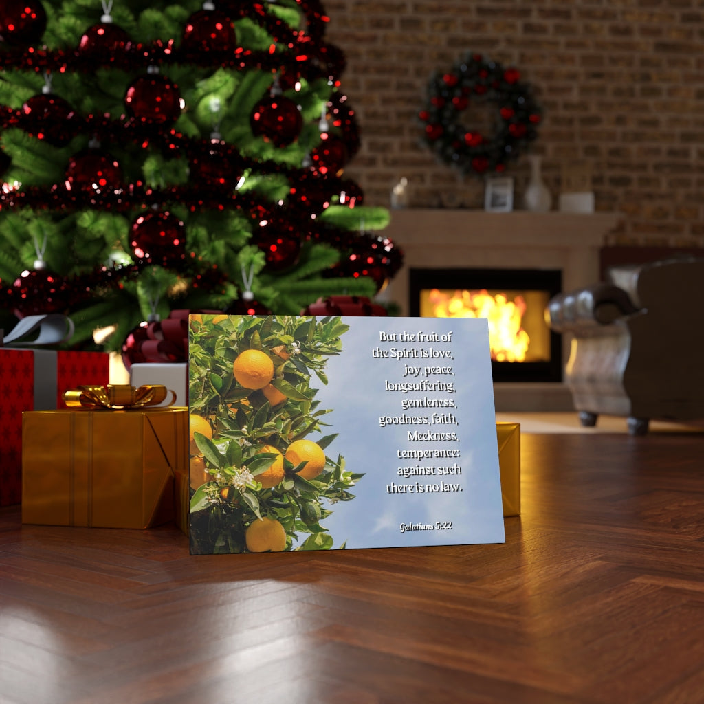 Scripture Walls Fruit Of The Spirit Is Love Galatians 5:22 Bible Verse Canvas Christian Wall Art Ready to Hang Unframed-Express Your Love Gifts