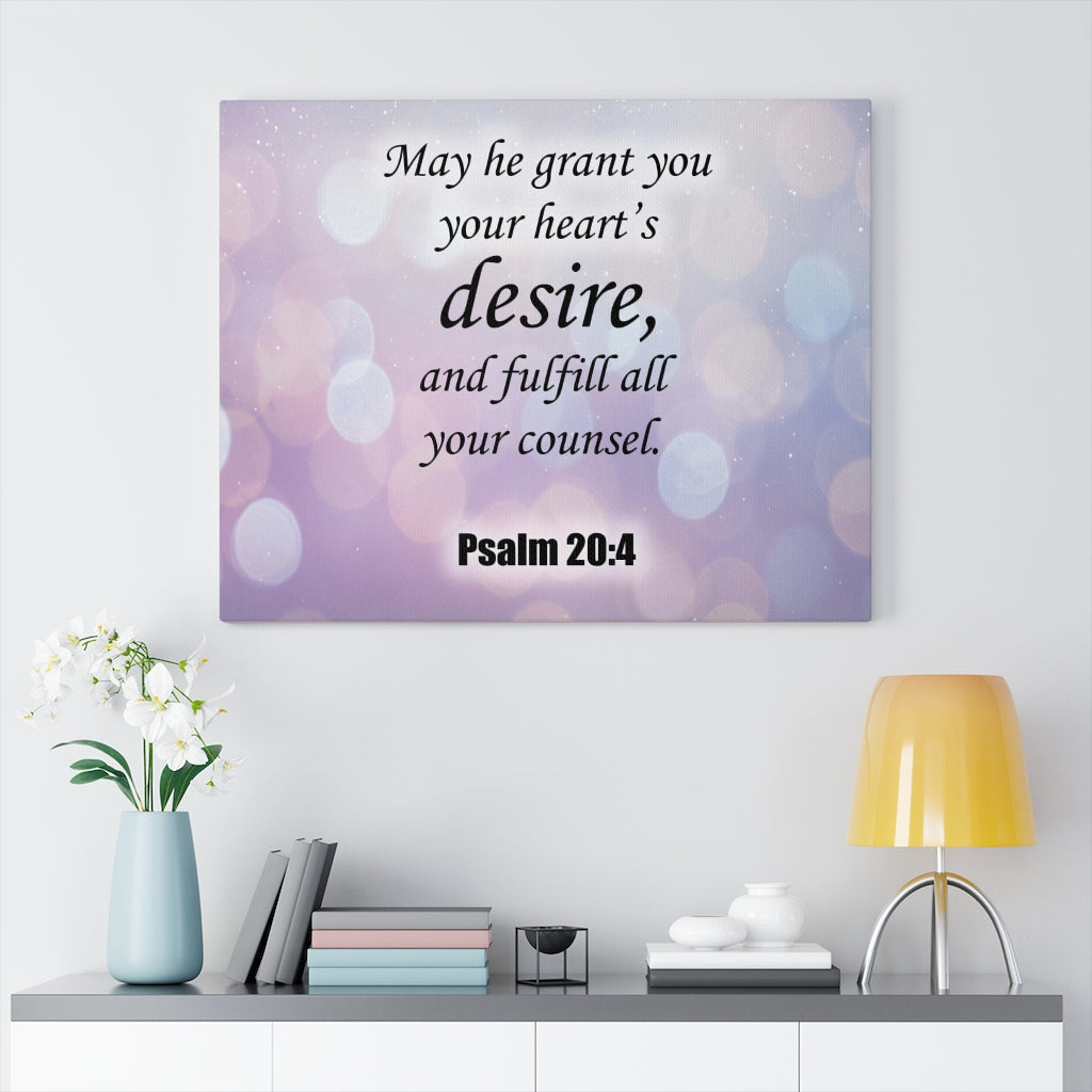 Scripture Walls Fulfill All Your Counsel Psalm 20:4 Christian Home Decor Bible Art Unframed-Express Your Love Gifts