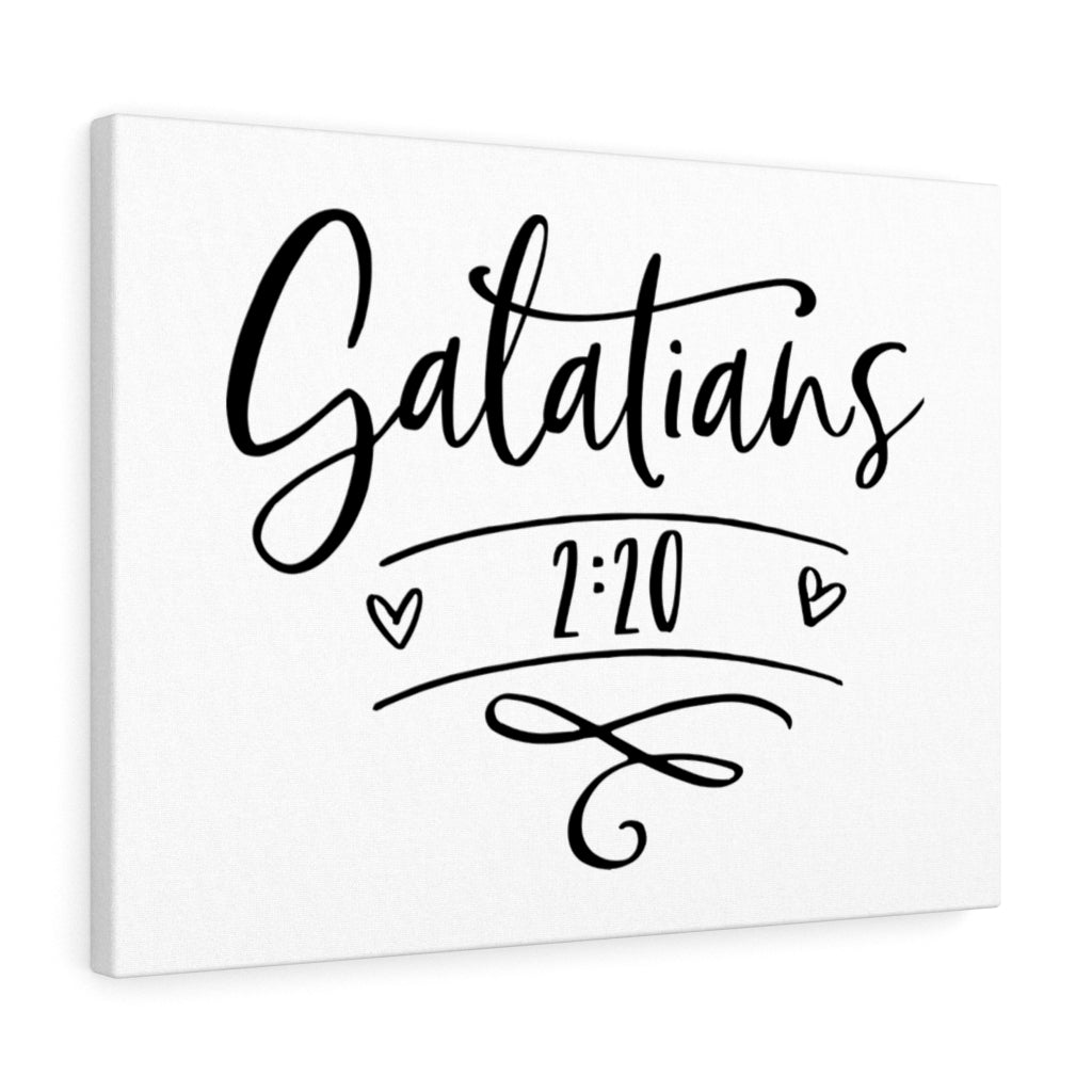 Scripture Walls Galatians 2:20 Bible Verse Canvas Christian Wall Art Ready to Hang Unframed-Express Your Love Gifts