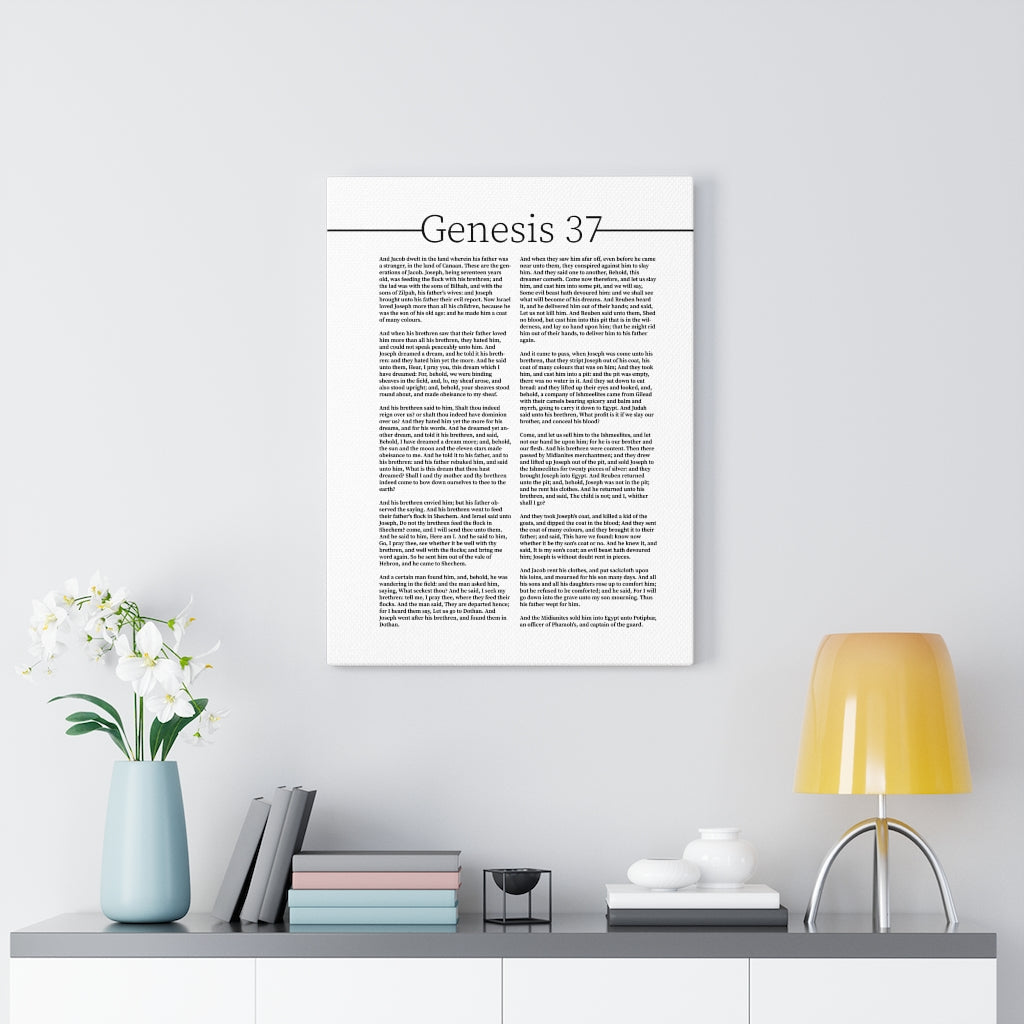 Scripture Walls Genesis 37 Story of Joseph Bible Verse Canvas Christian Wall Art Ready to Hang Unframed-Express Your Love Gifts