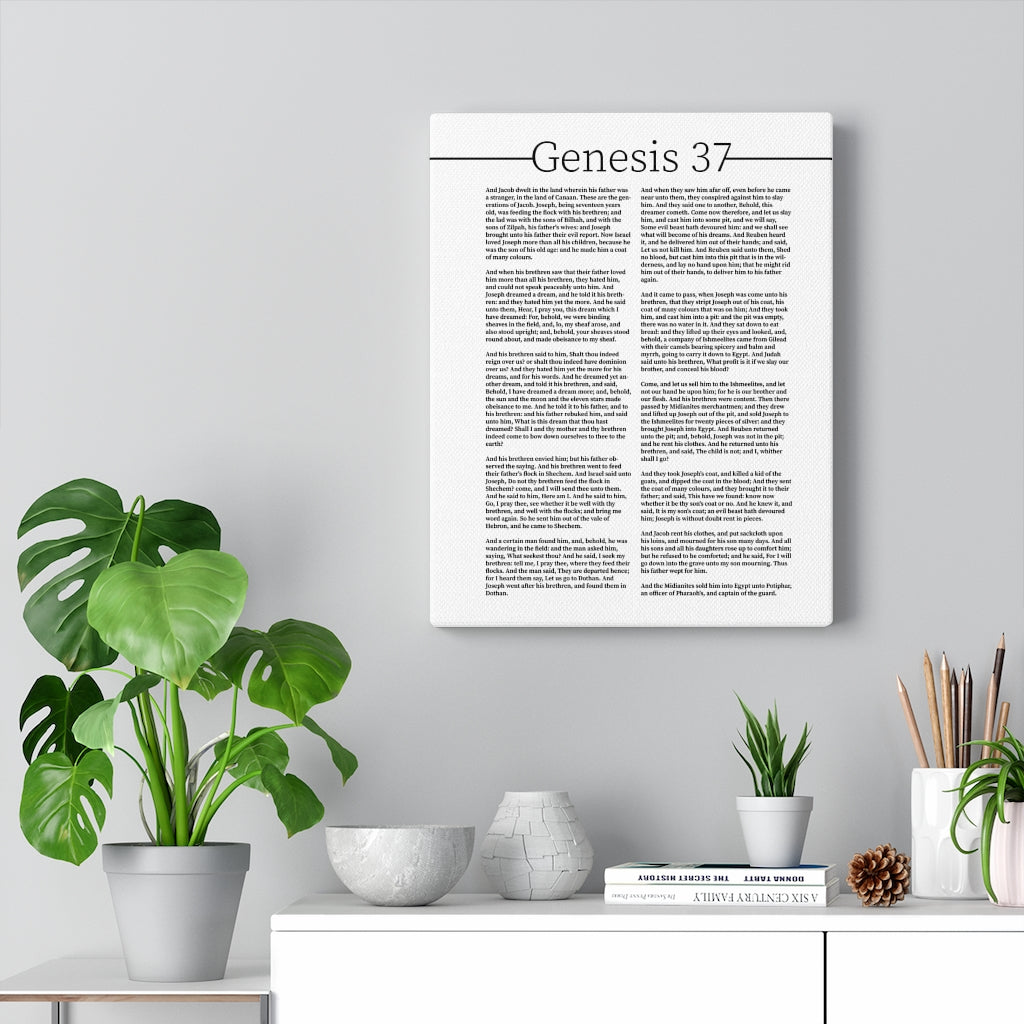 Scripture Walls Genesis 37 Story of Joseph Bible Verse Canvas Christian Wall Art Ready to Hang Unframed-Express Your Love Gifts