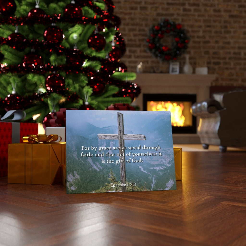 Scripture Walls Gift Of God Ephesians 2:8 Bible Verse Canvas Christian Wall Art Ready to Hang Unframed-Express Your Love Gifts