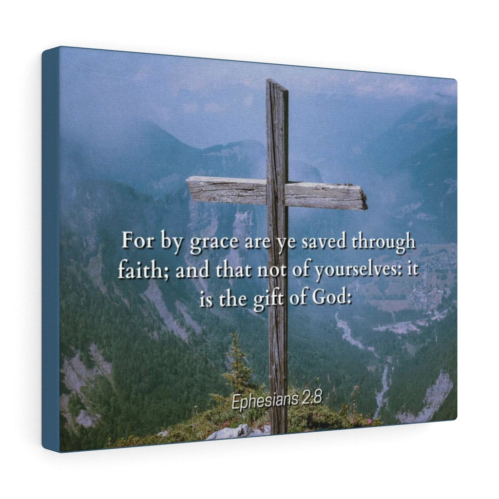 Scripture Walls Gift Of God Ephesians 2:8 Bible Verse Canvas Christian Wall Art Ready to Hang Unframed-Express Your Love Gifts