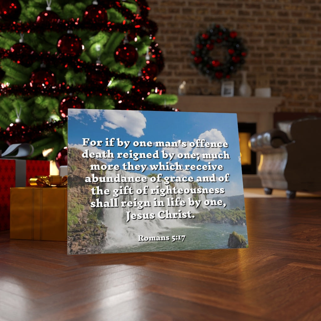 Scripture Walls Gift Of Righteousness Romans 5:17 Bible Verse Canvas Christian Wall Art Ready to Hang Unframed-Express Your Love Gifts