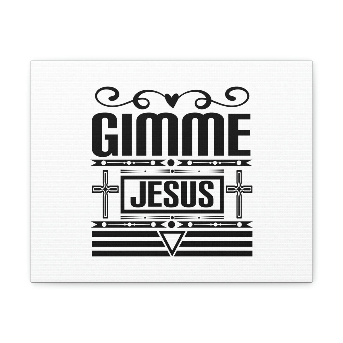 Scripture Walls Gimme Jesus John 1:14 Black Lines Christian Wall Art Bible Verse Print Ready to Hang Unframed-Express Your Love Gifts