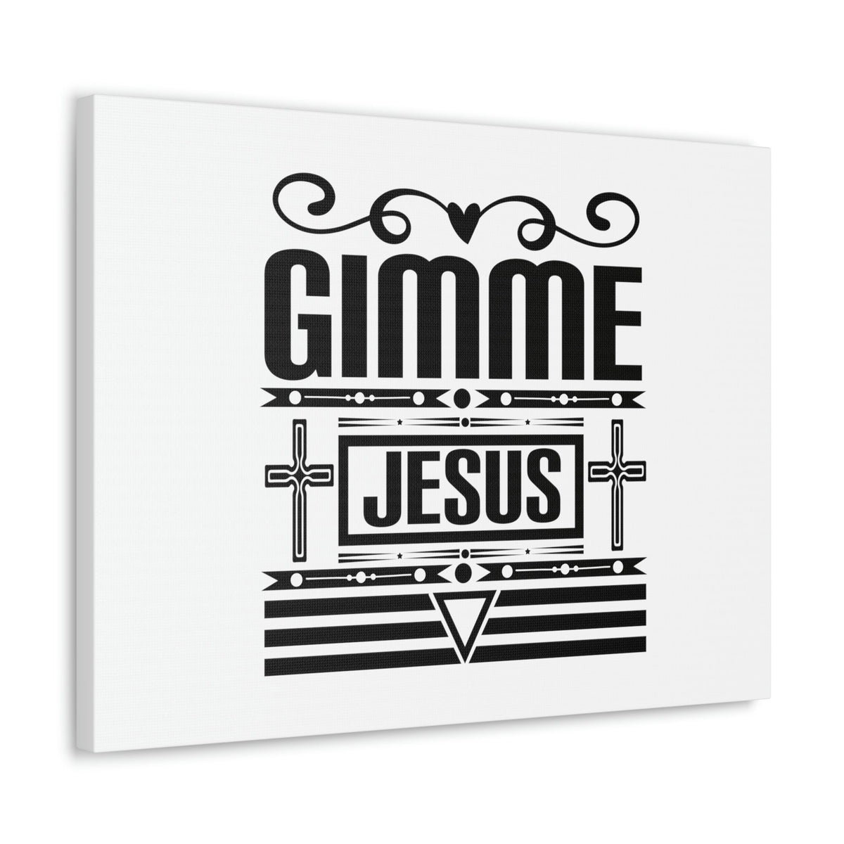 Scripture Walls Gimme Jesus John 1:14 Black Lines Christian Wall Art Bible Verse Print Ready to Hang Unframed-Express Your Love Gifts