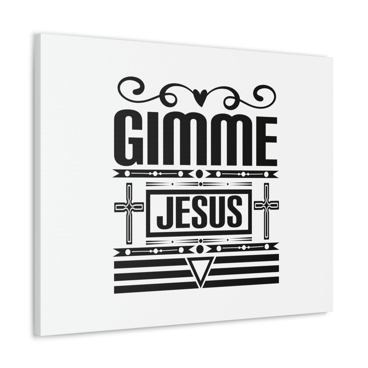 Scripture Walls Gimme Jesus John 1:14 Black Lines Christian Wall Art Bible Verse Print Ready to Hang Unframed-Express Your Love Gifts