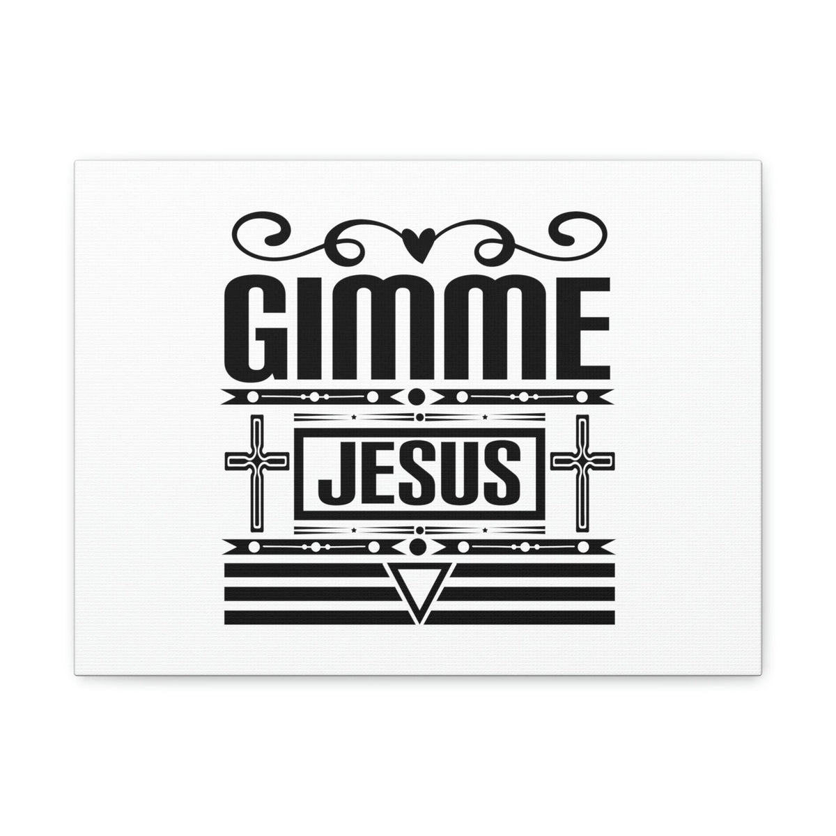 Scripture Walls Gimme Jesus John 1:14 Black Lines Christian Wall Art Bible Verse Print Ready to Hang Unframed-Express Your Love Gifts