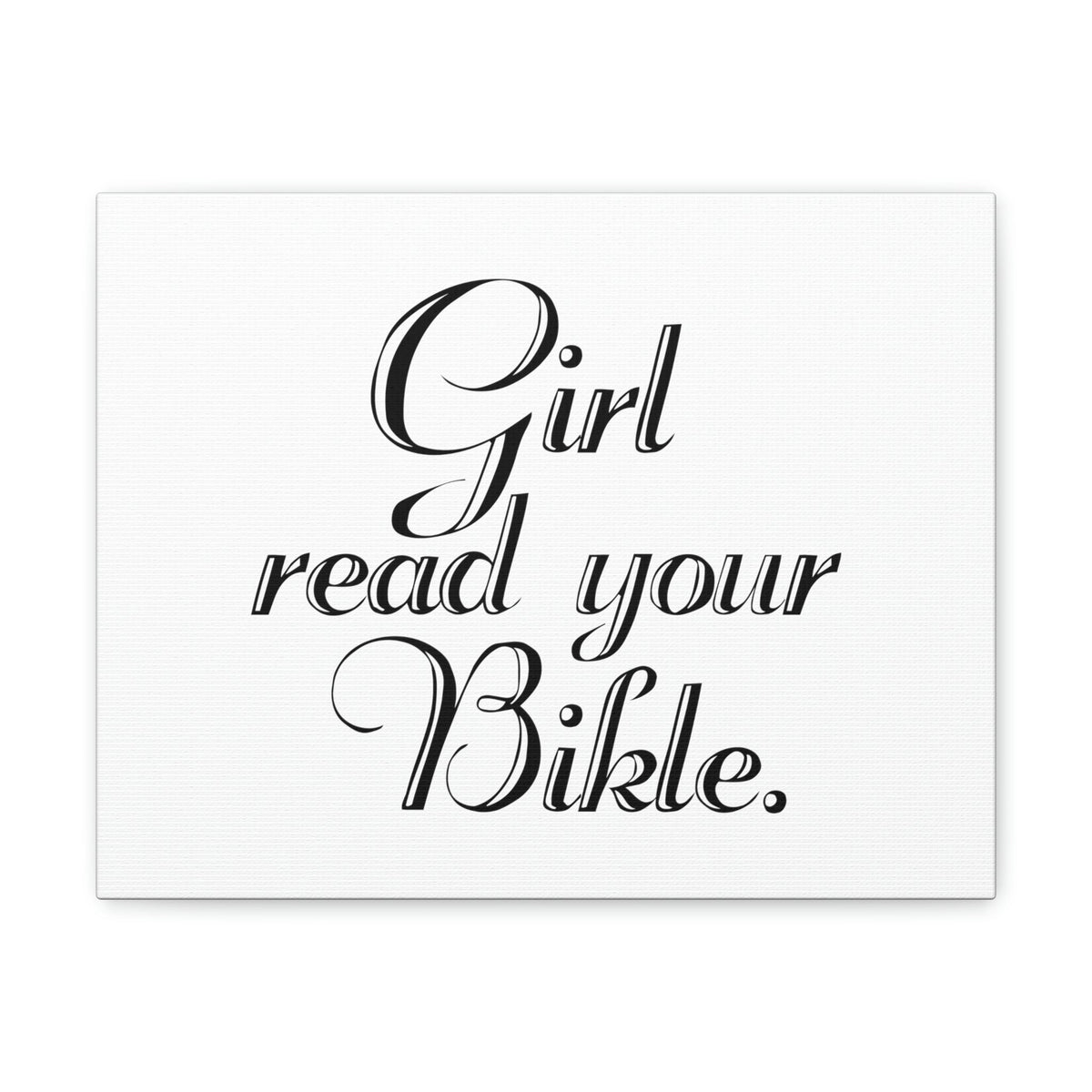 Scripture Walls Girl, Read Your Bible Joshua 1:8 Christian Wall Art Bible Verse Print Ready to Hang Unframed-Express Your Love Gifts