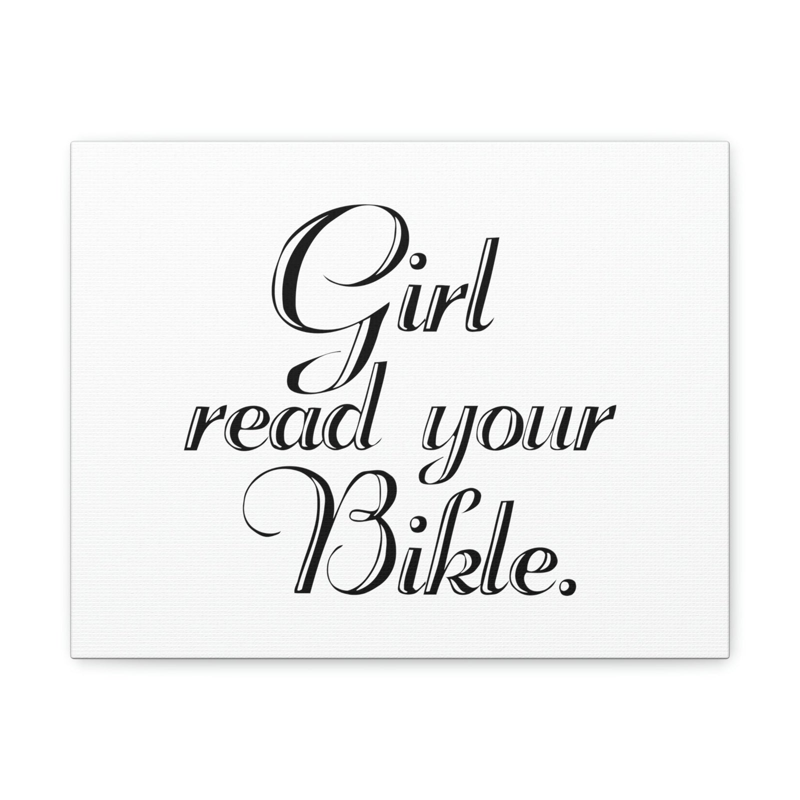 Scripture Walls Girl, Read Your Bible Joshua 1:8 Christian Wall Art Bible Verse Print Ready to Hang Unframed-Express Your Love Gifts