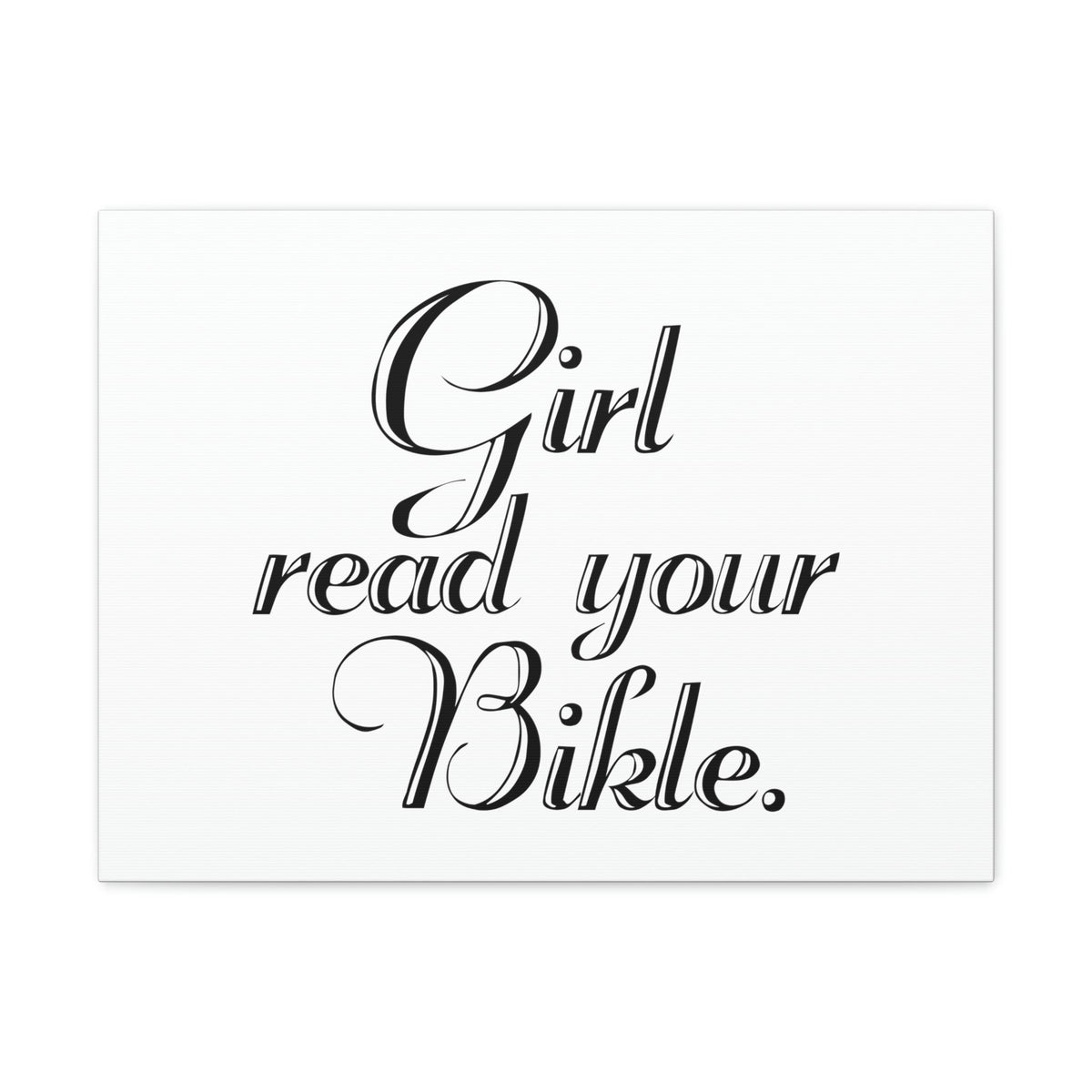 Scripture Walls Girl, Read Your Bible Joshua 1:8 Christian Wall Art Bible Verse Print Ready to Hang Unframed-Express Your Love Gifts