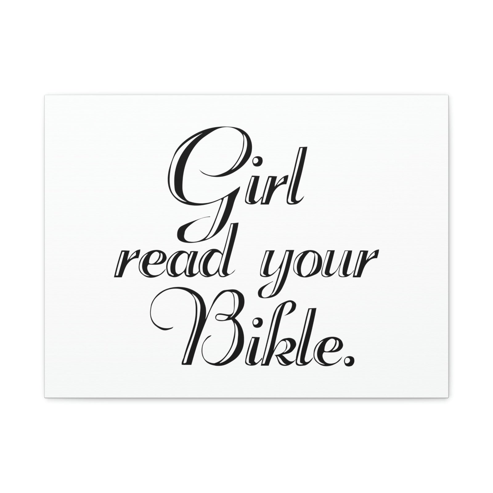 Scripture Walls Girl, Read Your Bible Joshua 1:8 Christian Wall Art Bible Verse Print Ready to Hang Unframed-Express Your Love Gifts