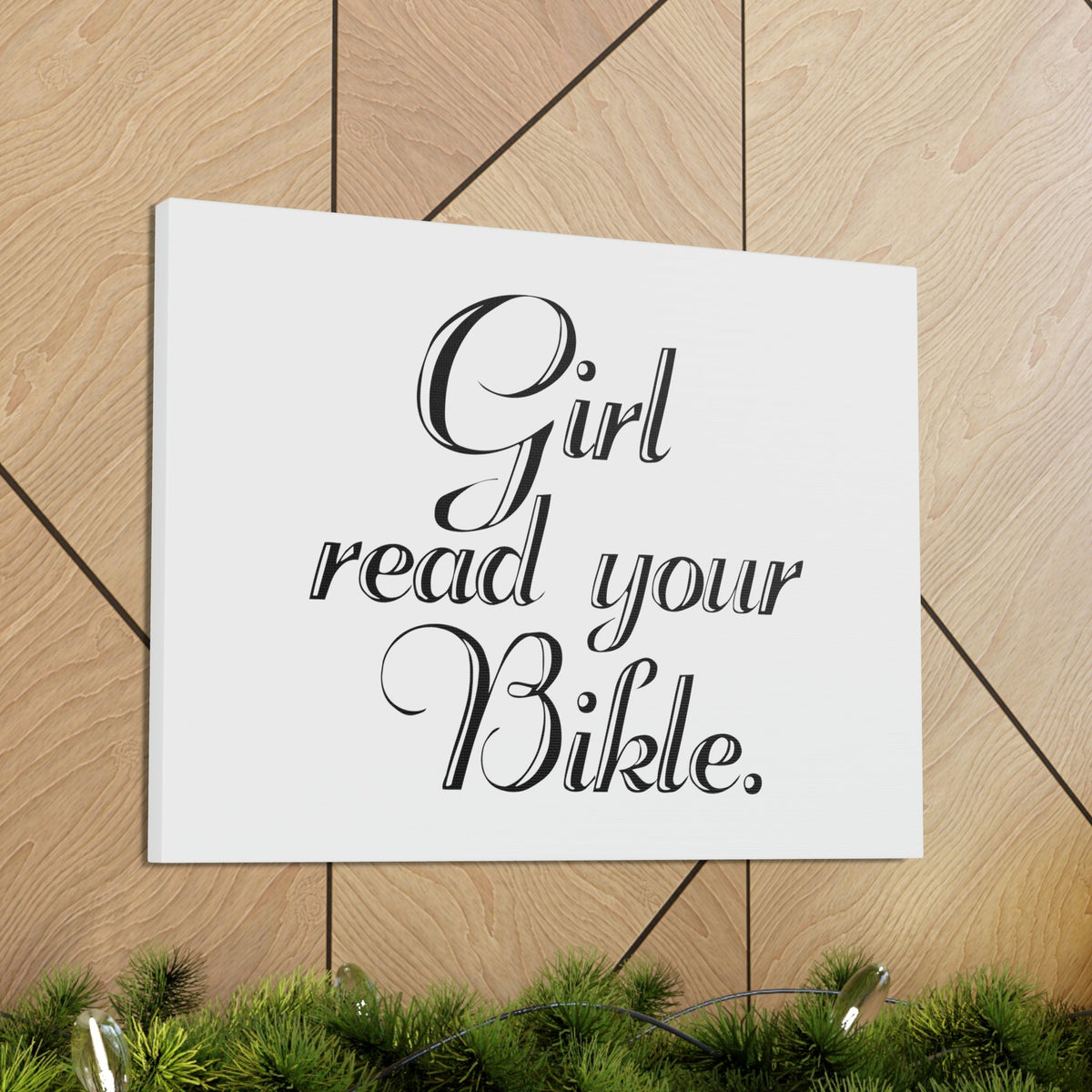 Scripture Walls Girl, Read Your Bible Joshua 1:8 Christian Wall Art Bible Verse Print Ready to Hang Unframed-Express Your Love Gifts