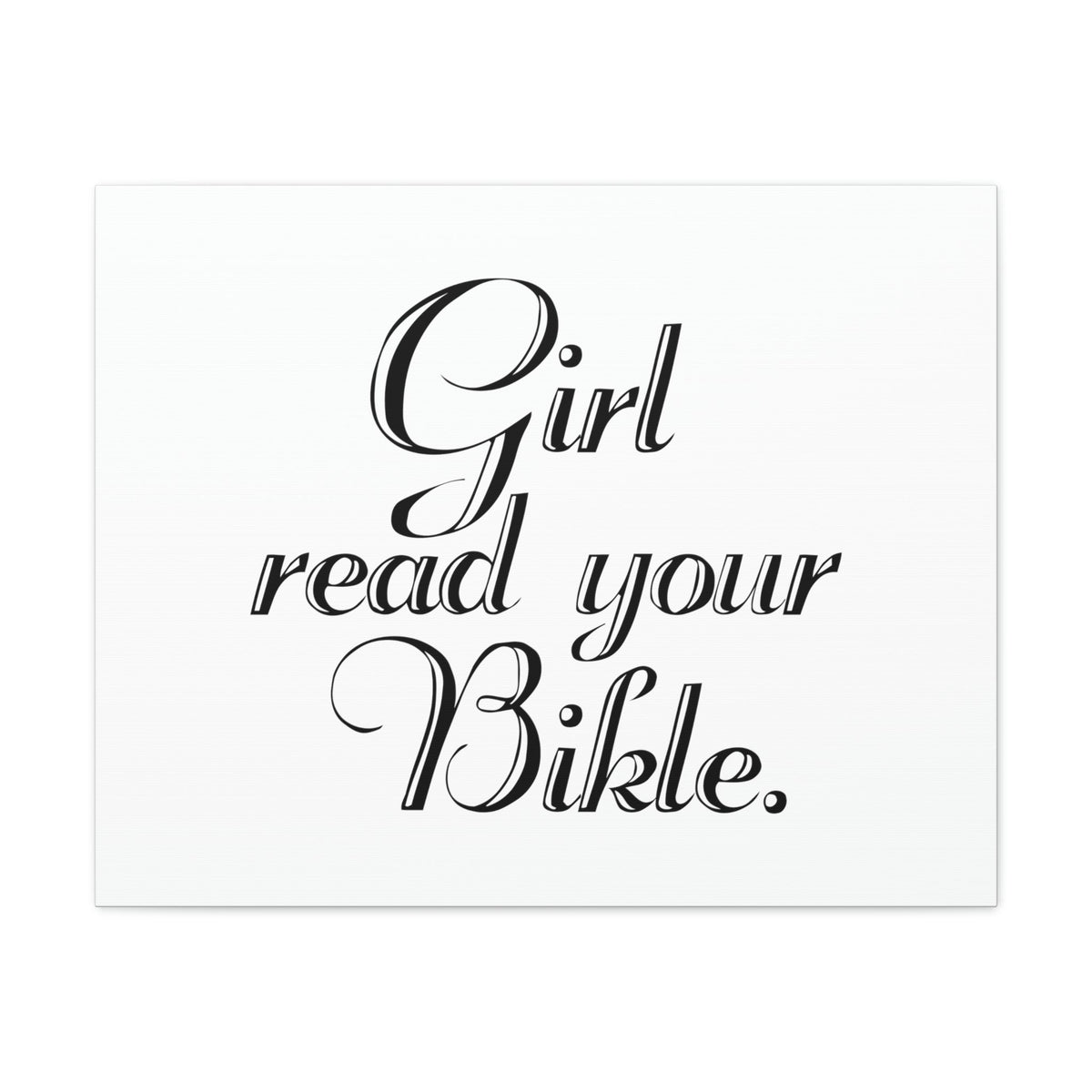 Scripture Walls Girl, Read Your Bible Joshua 1:8 Christian Wall Art Bible Verse Print Ready to Hang Unframed-Express Your Love Gifts