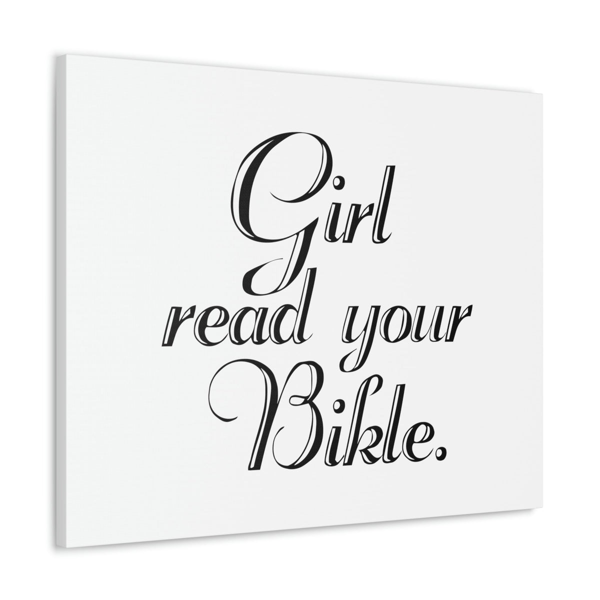 Scripture Walls Girl, Read Your Bible Joshua 1:8 Christian Wall Art Bible Verse Print Ready to Hang Unframed-Express Your Love Gifts