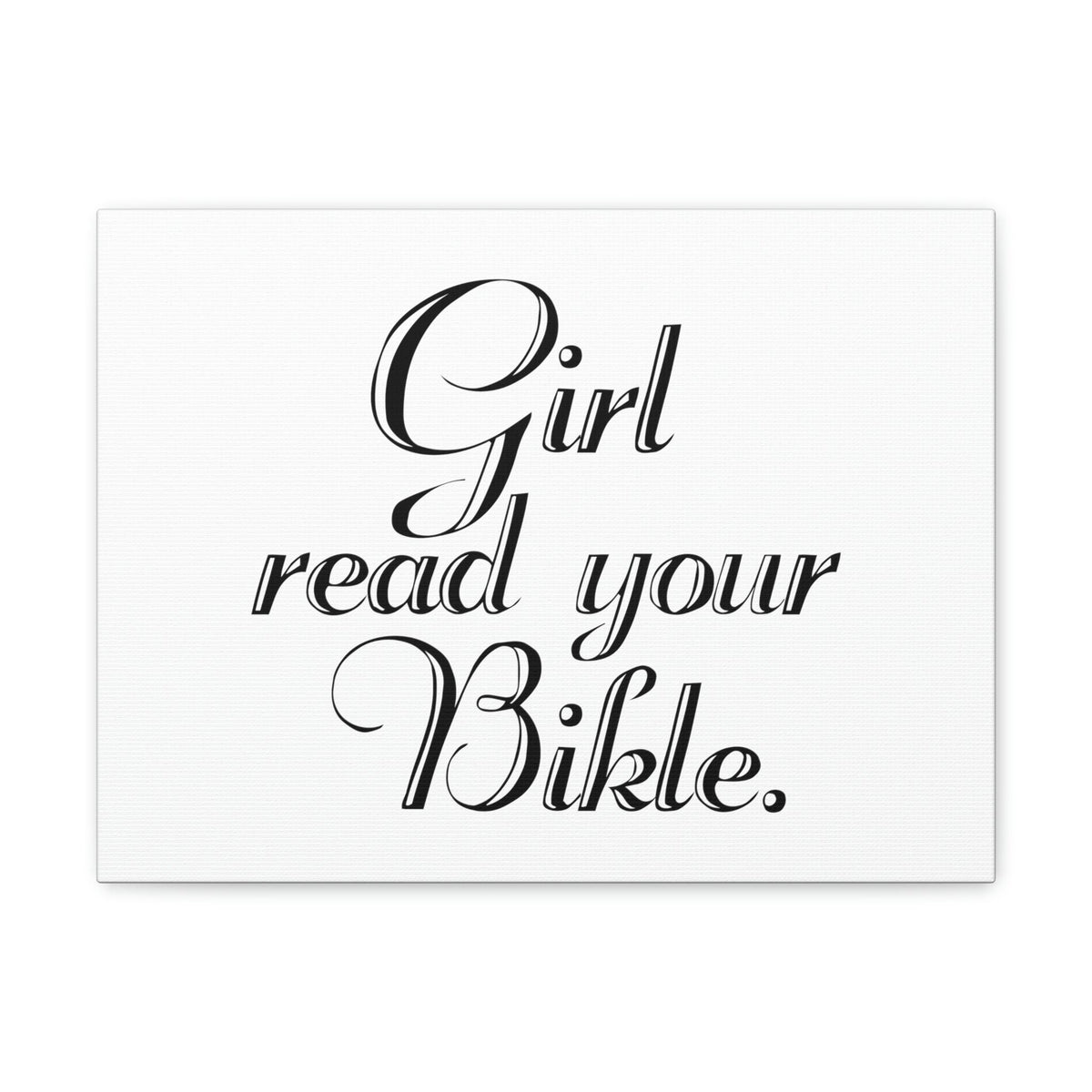 Scripture Walls Girl, Read Your Bible Joshua 1:8 Christian Wall Art Bible Verse Print Ready to Hang Unframed-Express Your Love Gifts