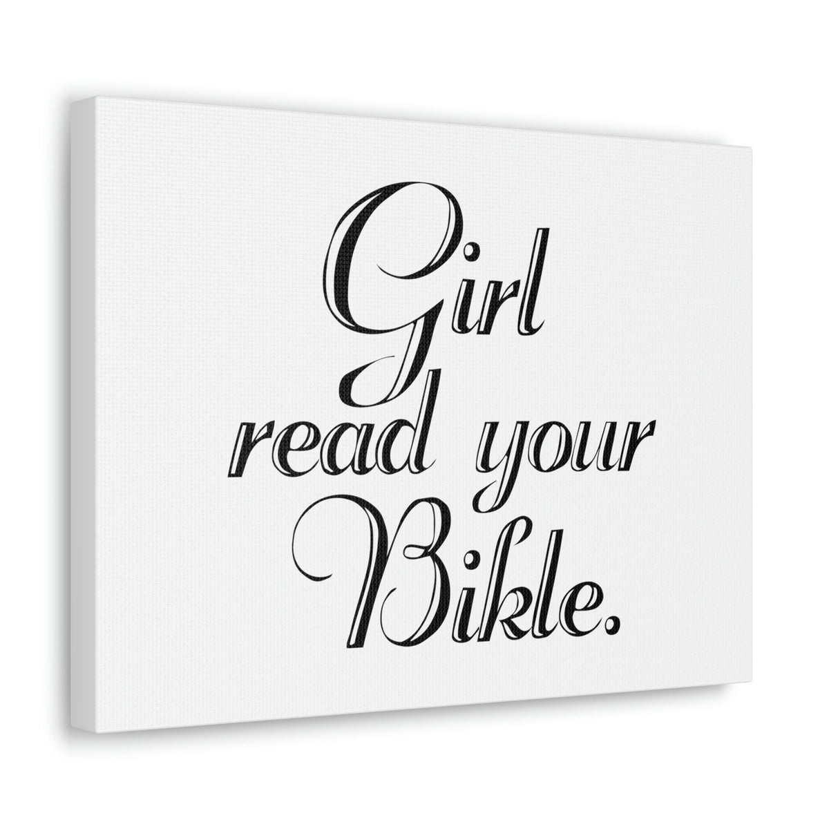 Scripture Walls Girl, Read Your Bible Joshua 1:8 Christian Wall Art Bible Verse Print Ready to Hang Unframed-Express Your Love Gifts