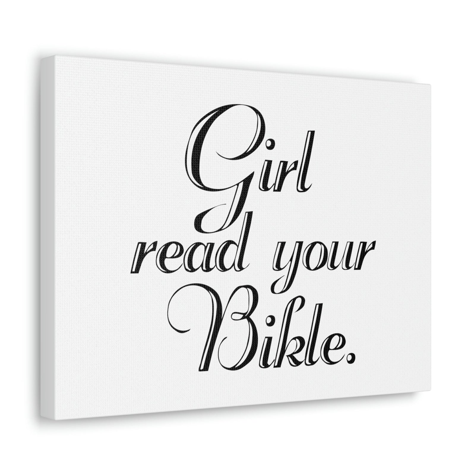 Scripture Walls Girl, Read Your Bible Joshua 1:8 Christian Wall Art Bible Verse Print Ready to Hang Unframed-Express Your Love Gifts