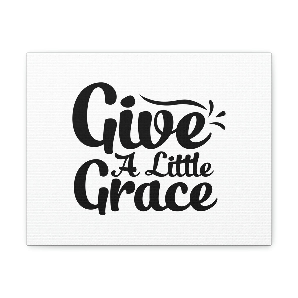 Scripture Walls Give A Little Grace Hebrews 4:16 Black Swish Christian Wall Art Bible Verse Print Ready to Hang Unframed-Express Your Love Gifts