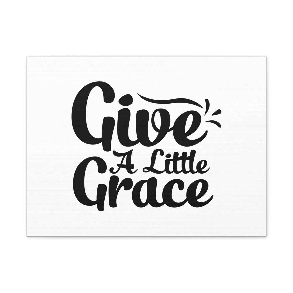 Scripture Walls Give A Little Grace Hebrews 4:16 Black Swish Christian Wall Art Bible Verse Print Ready to Hang Unframed-Express Your Love Gifts