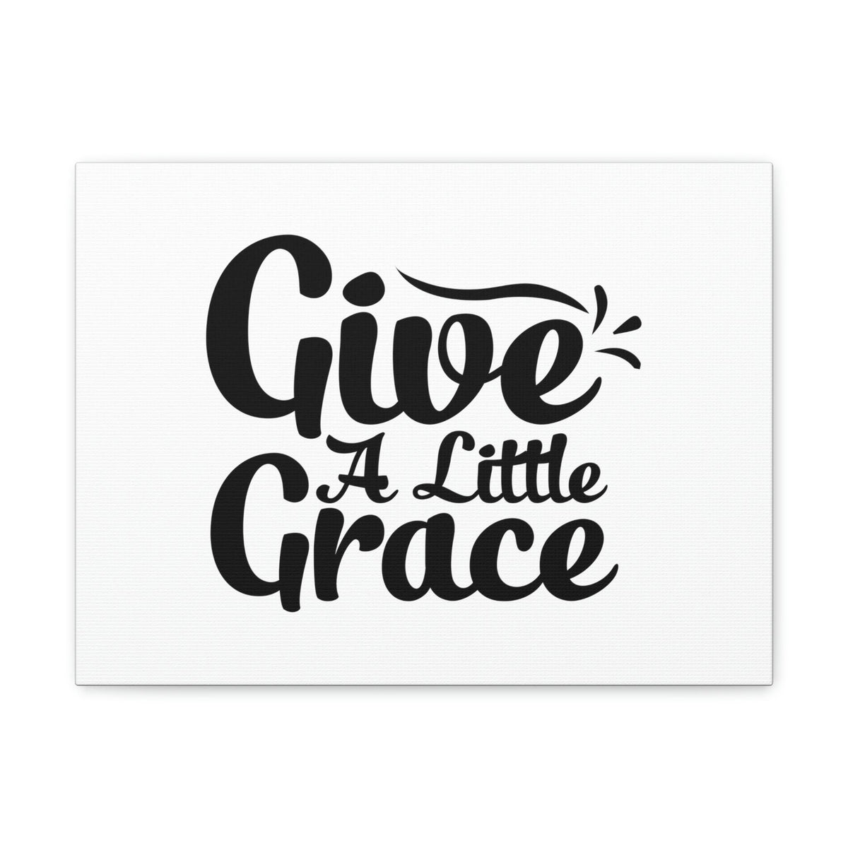 Scripture Walls Give A Little Grace Hebrews 4:16 Black Swish Christian Wall Art Bible Verse Print Ready to Hang Unframed-Express Your Love Gifts
