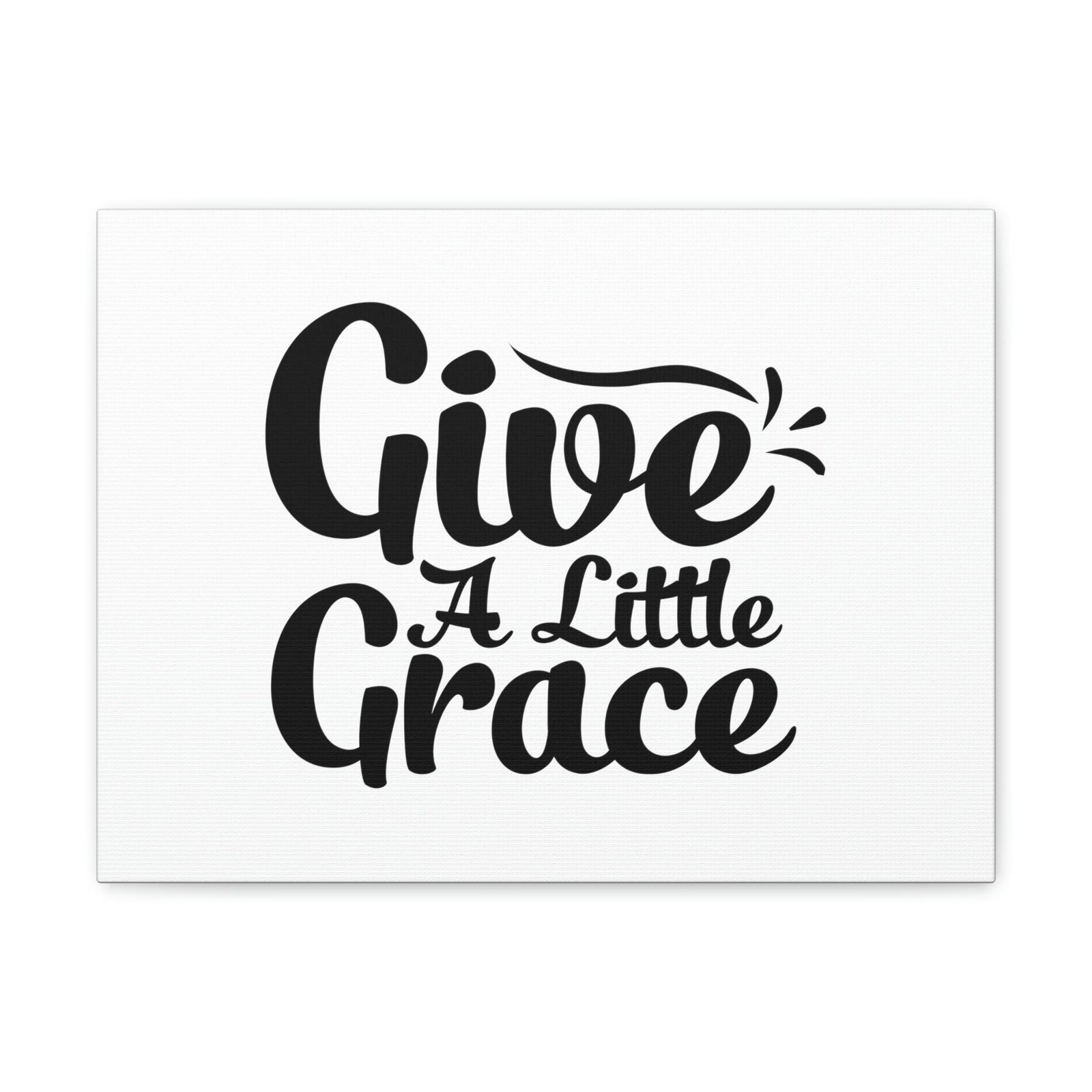 Scripture Walls Give A Little Grace Hebrews 4:16 Black Swish Christian Wall Art Bible Verse Print Ready to Hang Unframed-Express Your Love Gifts